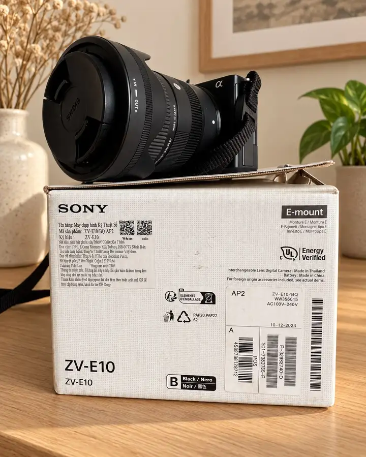 Sony ZV-E10 с объективом Sigma 18-50mm f/2.8 DC DN