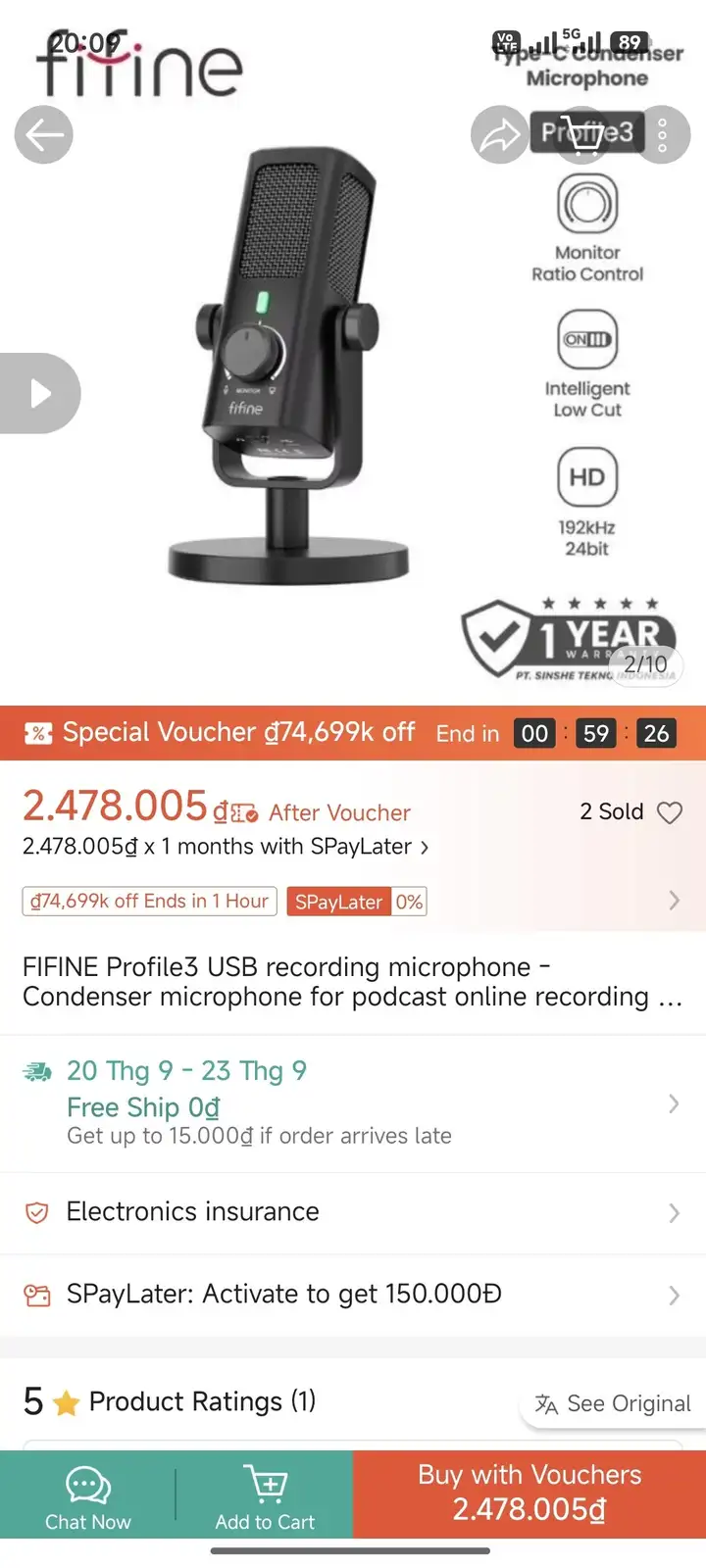 Микрофон Fifne Profile 3