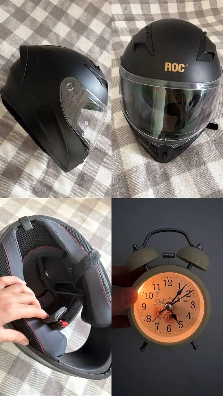 Шлем full face и будильник