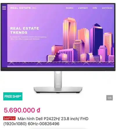 Монитор Dell P2422H