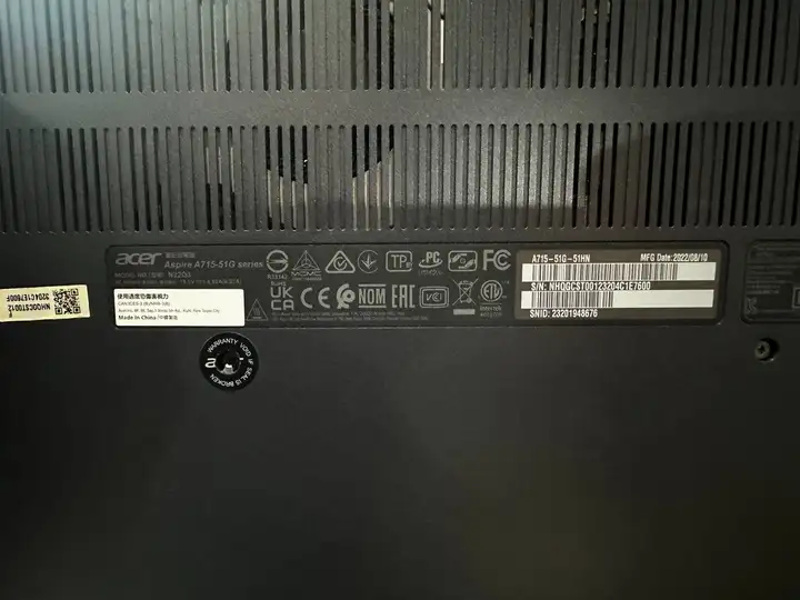 Игровой ноутбук Acer Aspire 7 A715-51G-51HN