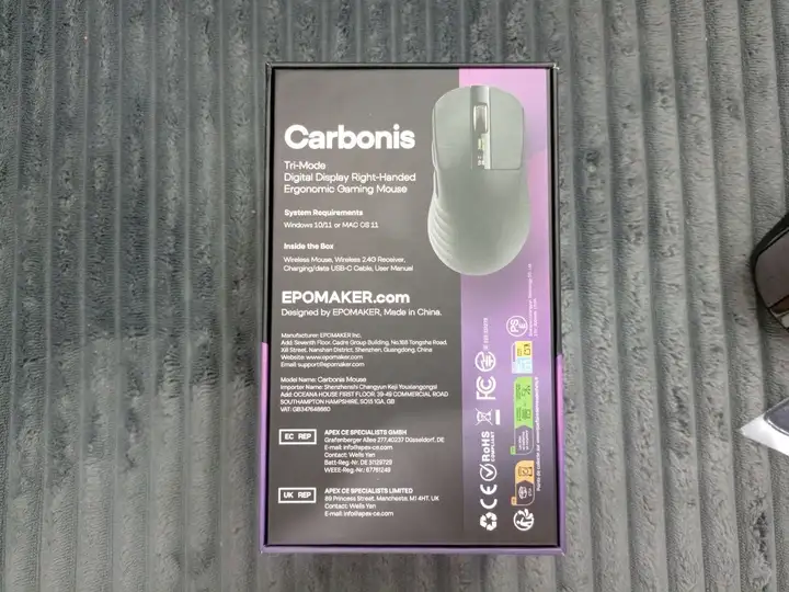 Беспроводная мышь Epomaker Carbonis