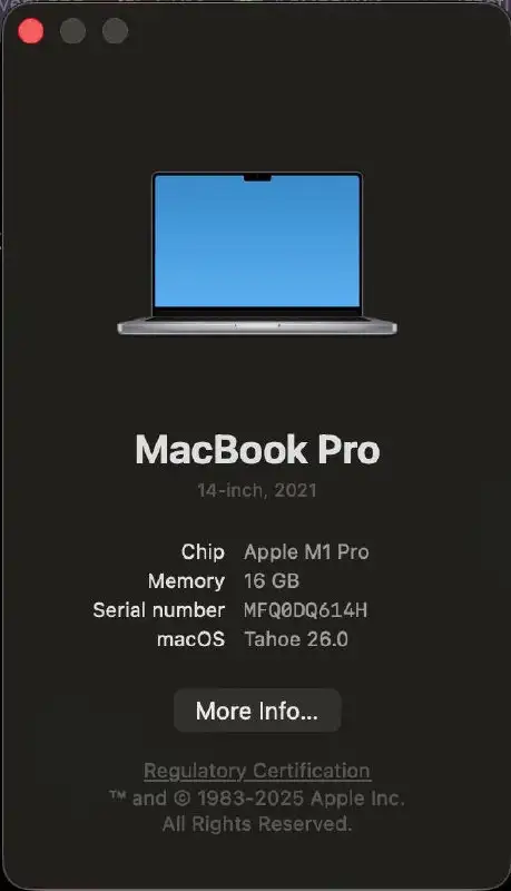 MacBook Pro 14" 2021 M1 Pro
