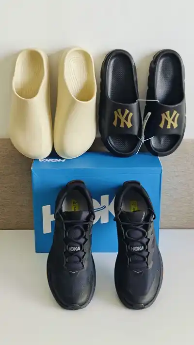 Тапки NY 44 размер, Тапки бежевые 45-46, Кроссовки Hoka 46