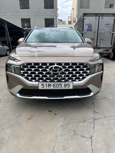 Hyundai Santafe 2021 2.2D Premium Песочно-желтый