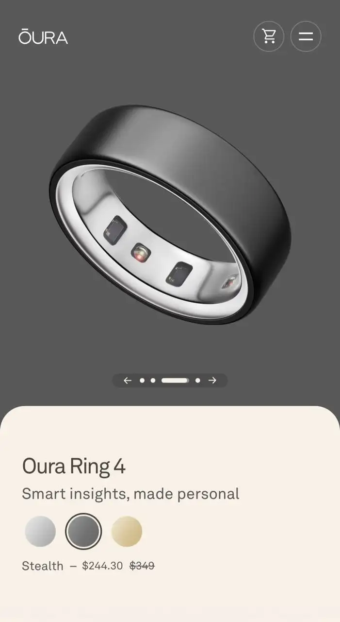Кольцо Oura Ring 4