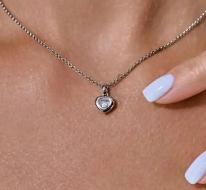 Подвеска Chopard Happy Diamond из белого золота 750 пробы