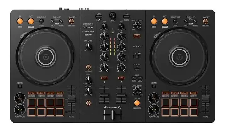 Pioneer DDJ FLX4 и наушники Pioneer CUE1