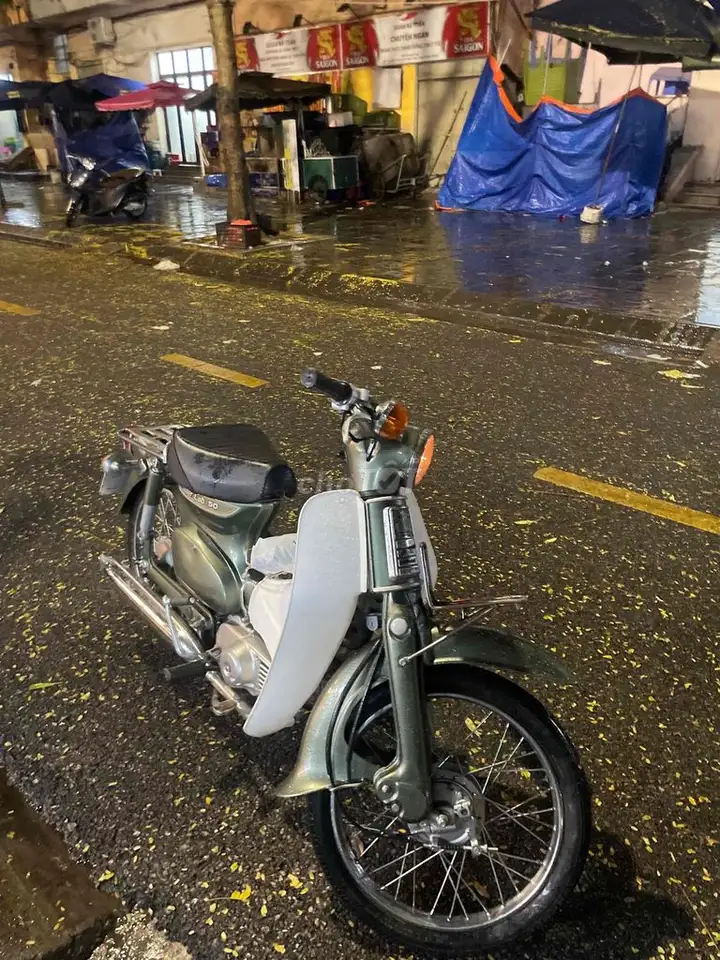 Honda Cub Cánh Én, цвет мшисто-зеленый