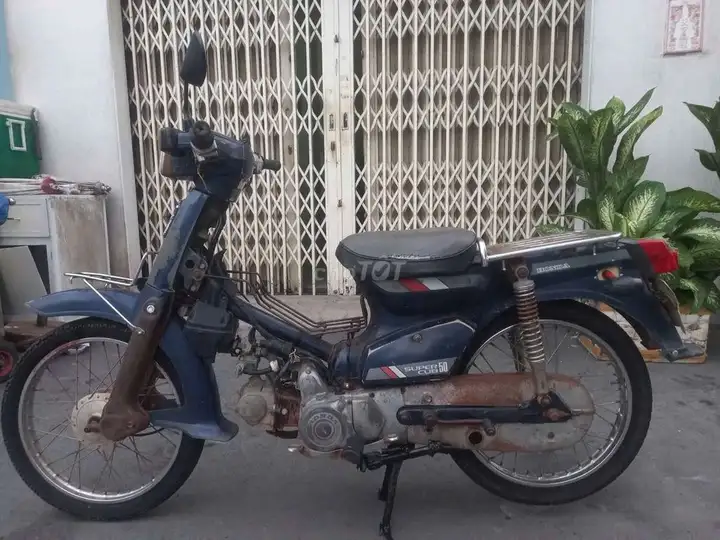 Honda Super Cub, синий, полуавтомат