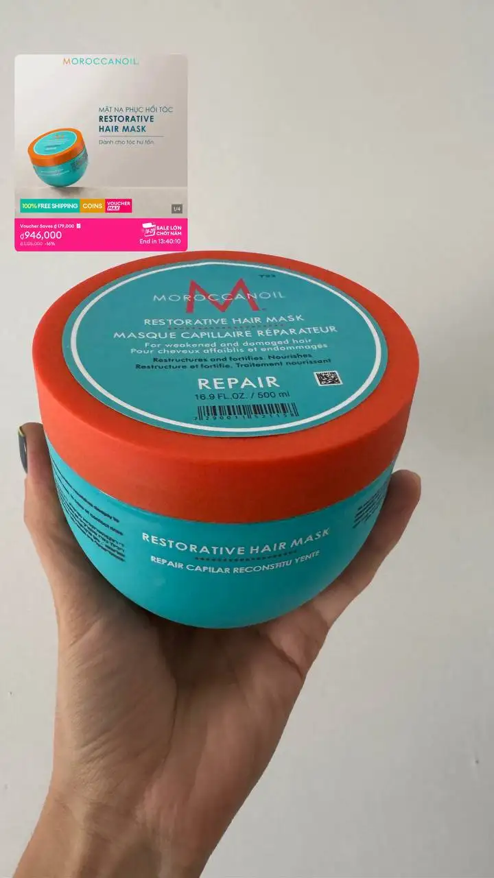Маска и масло для волос Moroccanoil