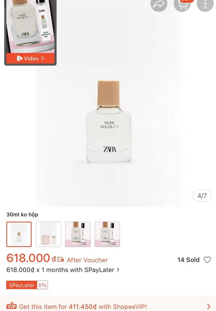 Zara 30 ml, мист для тела, картина, доска, блузка