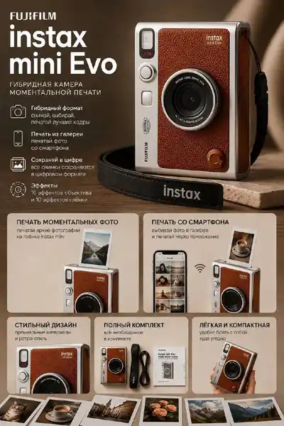 Fujifilm Instax Mini Evo Brown