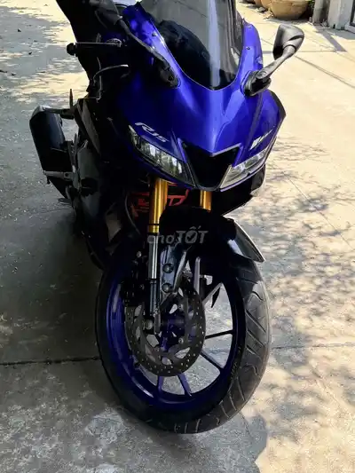 Синяя черная ручная тележка Yamaha R15