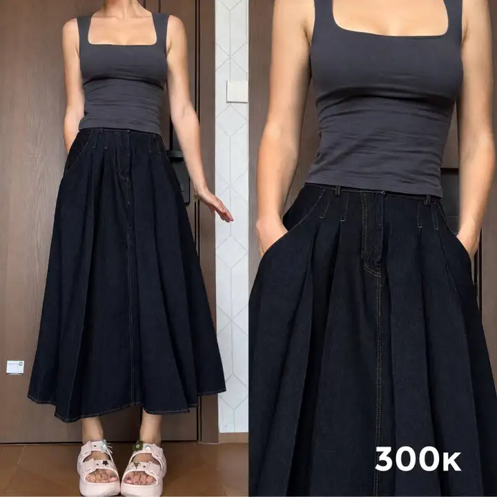 Юбка джинсовая, брюки оверсайз, шорты, топ, футболка