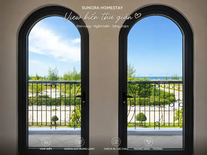 Sunora Homestay апартаменты 40 м² с видом на море
