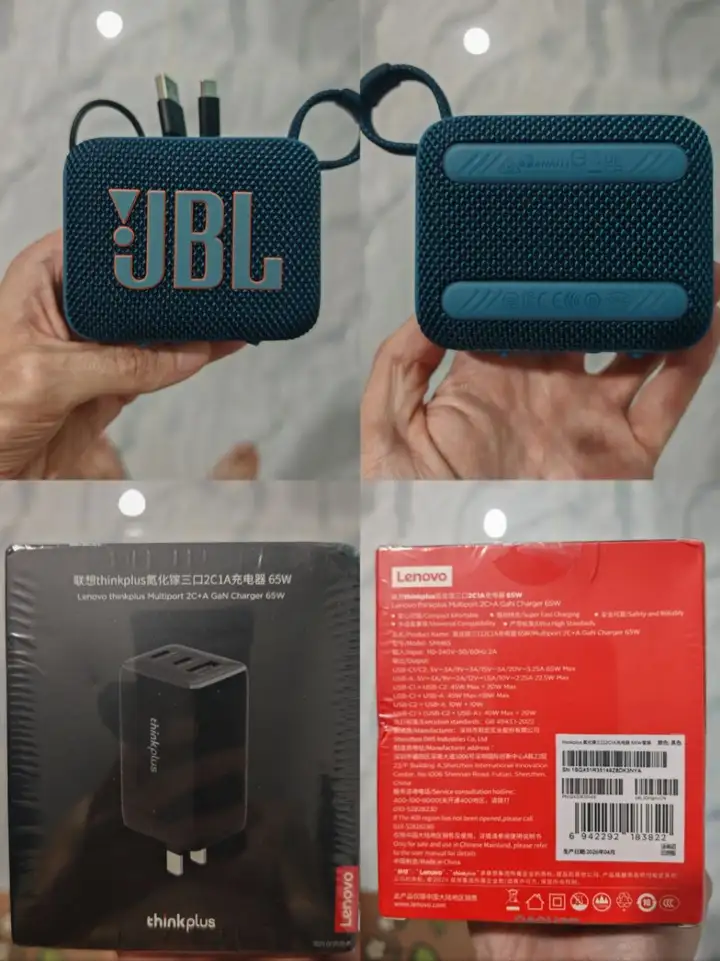 JBL GO 4 и зарядное устройство для MacBook