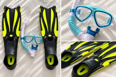 Комплект для снорклинга: маска Speedo Dive + ласты