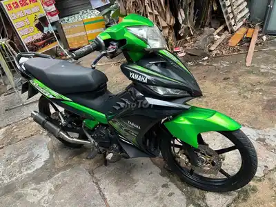 Yamaha Exciter 2013 черный с зеленым, амортизаторы Ohlins