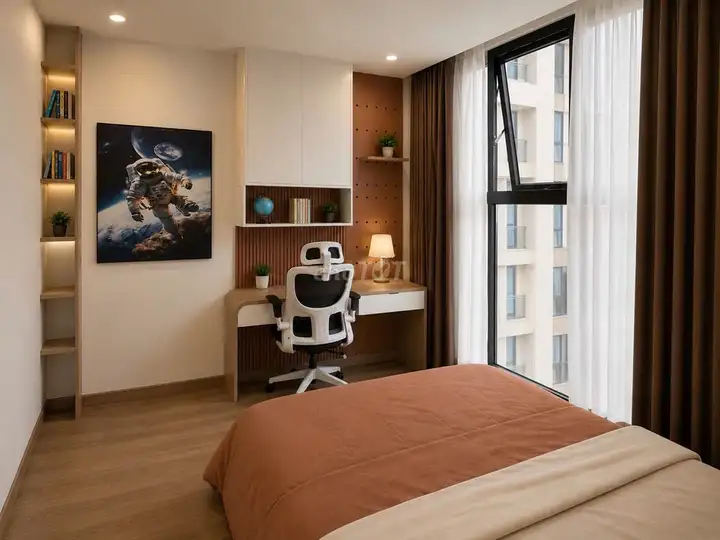2-комн. квартира 64 м², угловая, Vinhomes Smart City, полная меблировка