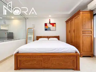 Апартаменты с 1 спальней, окном и мебелью у Vạn Hạnh Mall, 10-й округ