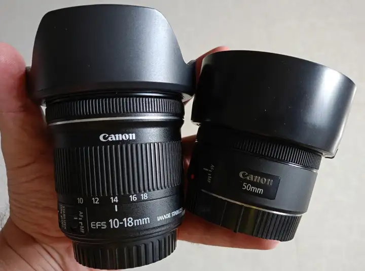 Canon EF 50 1.8 STM, Canon EF-S 10-18 4.5-5.6 IS STM