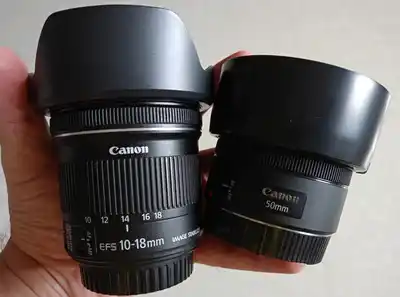 Canon EF 50 1.8 STM, Canon EF-S 10-18 4.5-5.6 IS STM