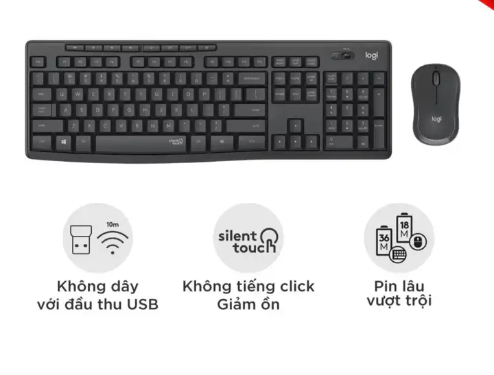 Logitech MK295 беспроводная клавиатура