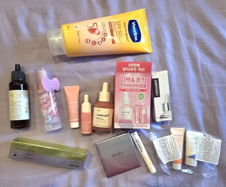 Косметика и уход: Vaseline, Cocoon, Sheglam, Medicube, Celimax, Skyko, Aestura