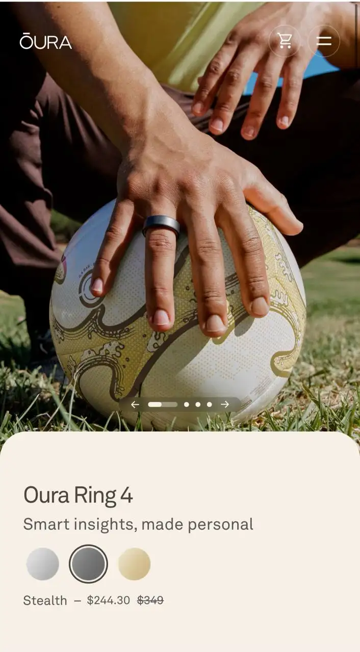 Кольцо Oura Ring 4