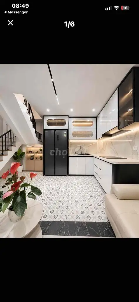 Ул. Бак Май, широкий двор, 2 стороны света, 34 м², 5 эт., 7 млрд донг
