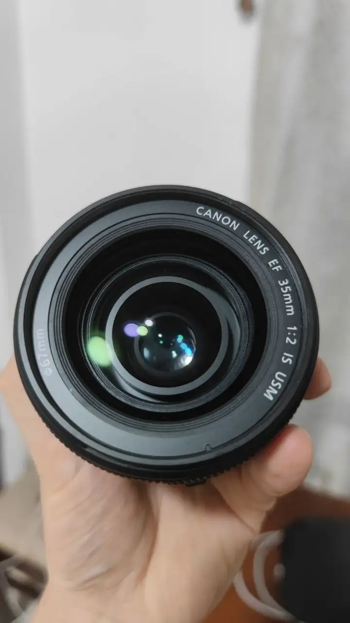 Объектив Canon EF 35mm f/2 IS USM и Led светильник Ulanzi VL120