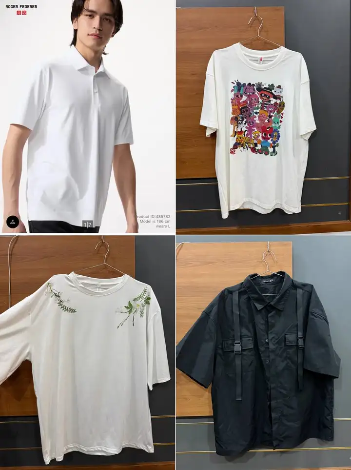 Поло Uniqlo, футболки, рубашка SHEIN
