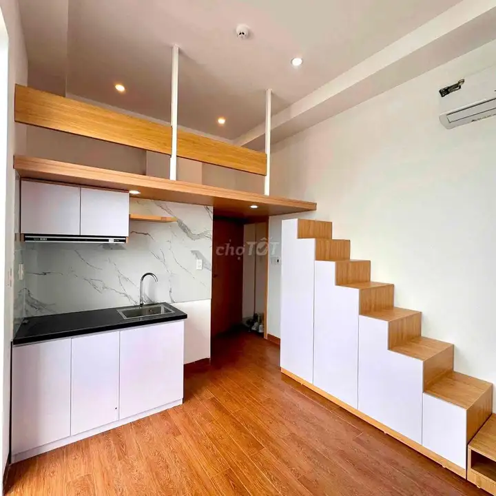 Мини-квартира 35м², Нгуен Хыу Кань, Бинь Тхань, 1 спальня, рядом с HUTECH