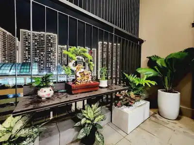 Апартаменты с 2 спальнями в Vinhomes Ocean Park, меблированные, с видом на бассейн