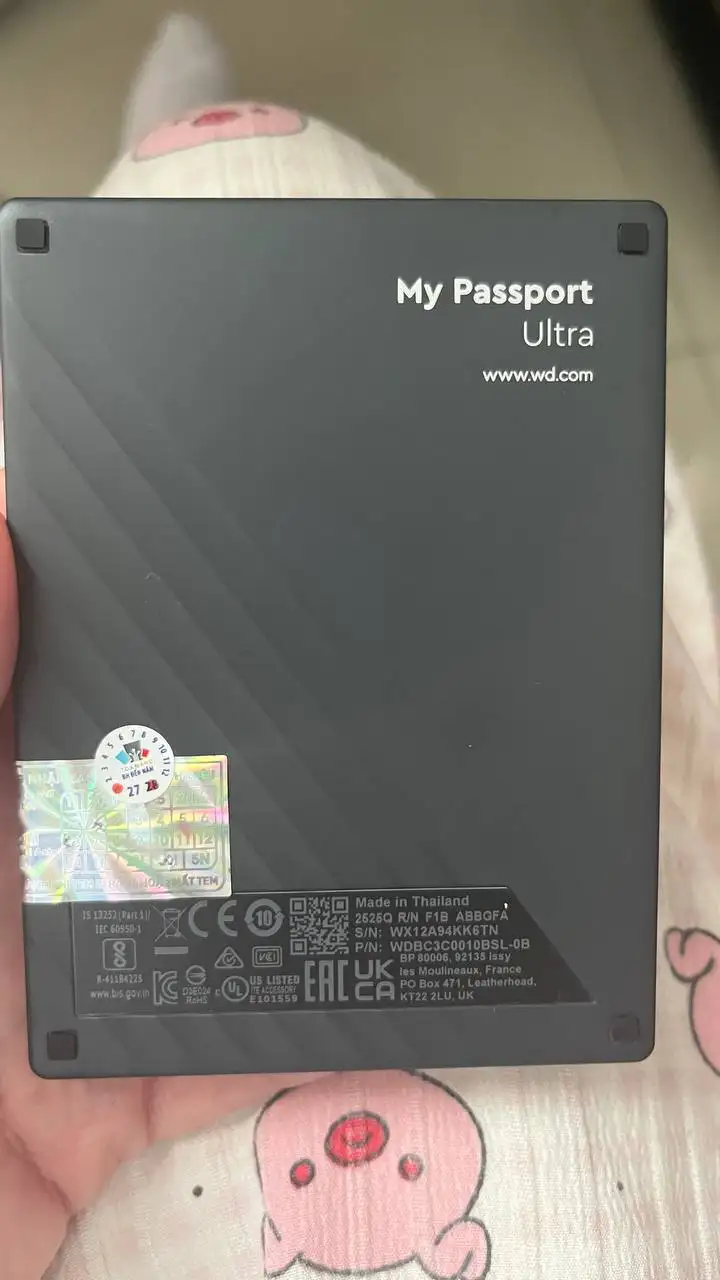 Портативный жесткий диск Western Digital My Passport Ultra 1TB