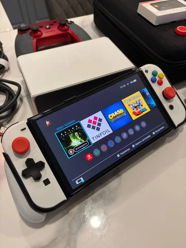 Nintendo Switch OLED прошитая 256GB с комплектом
