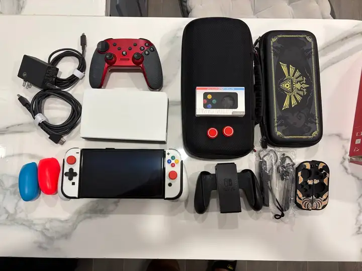 Nintendo Switch OLED прошитая 256GB с комплектом