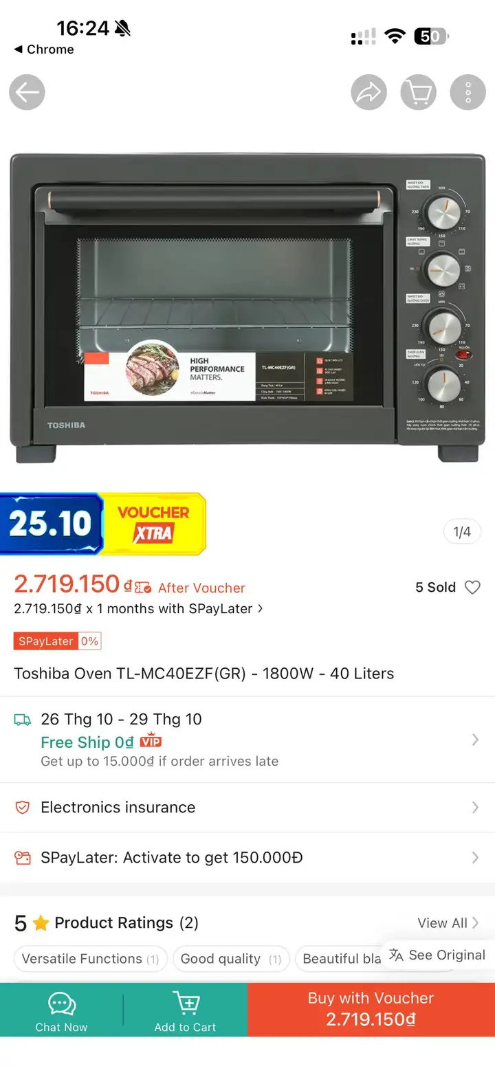 Мини-духовка Toshiba TL-MC40EZF