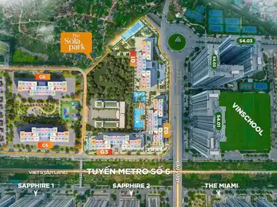 Квартира с 2 спальнями в Sola Park