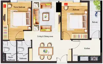 Отличная цена прямо на фасаде Конг Хоа: 70м² (2 спальни, 2 санузла) в Cộng Hòa Plaza