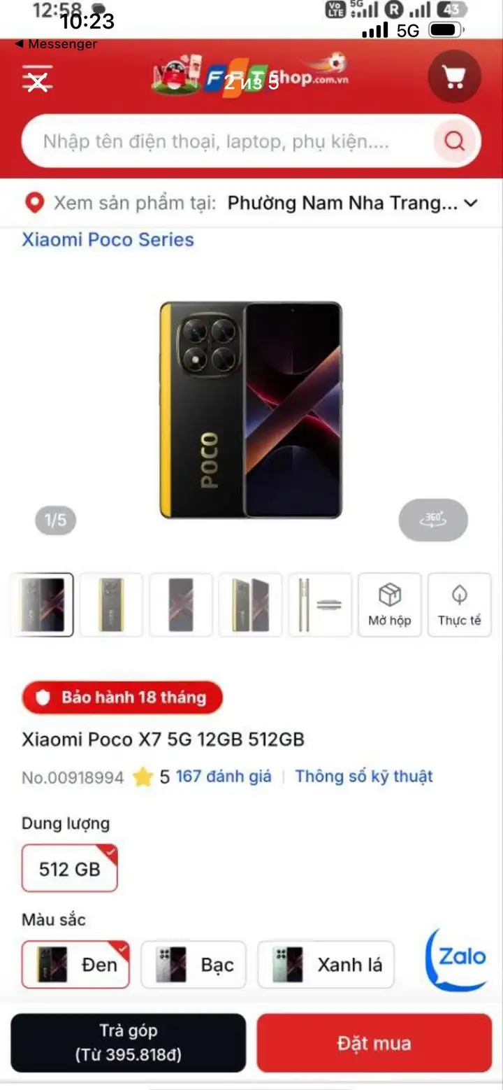Android Poco X7 5G 512GB 120Hz