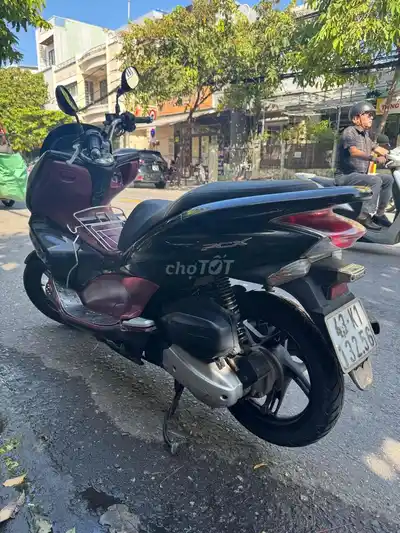 Honda PCX, скутер, черный, красный