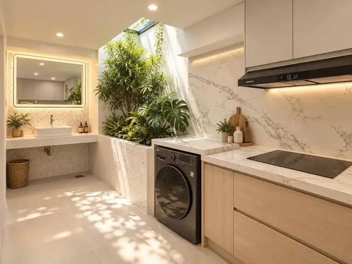 Дом 180м², 3 спальни, балкон, передний двор
