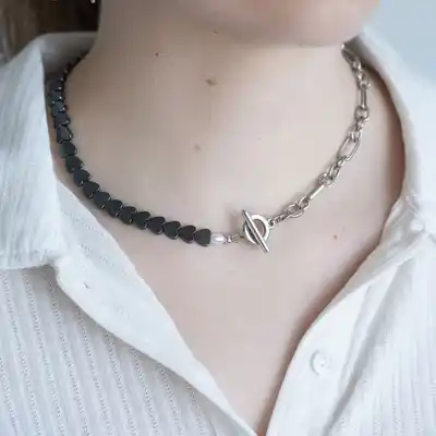 Украшения из агата и ожерелья