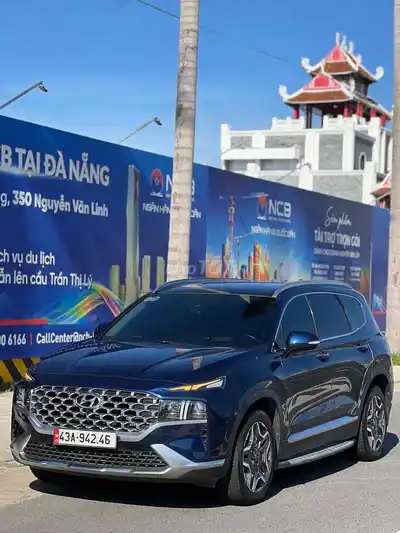 Hyundai Santafe 2021 2.2D Premium Синий 90000 км
