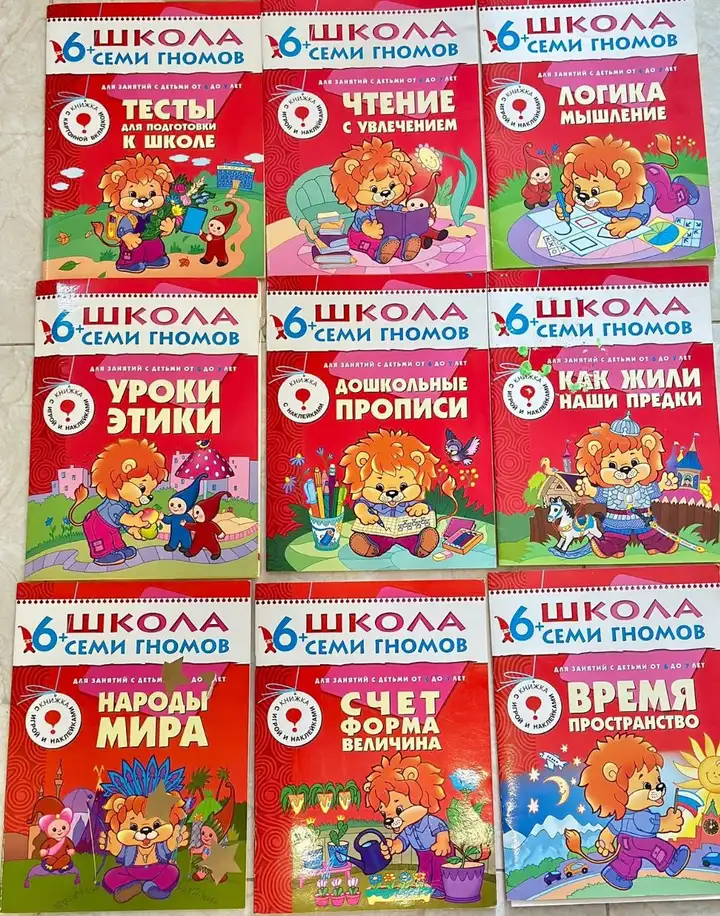Комплект развивающих пособий «Школа Семи Гномов» для детей 6–7 лет