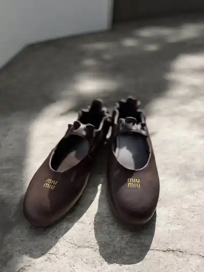 Балетки под miu miu