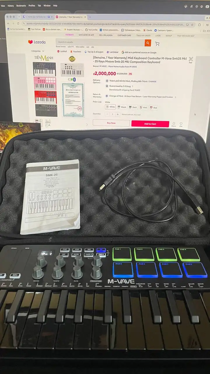 MIDI keyboard controller M-Vave Smk25