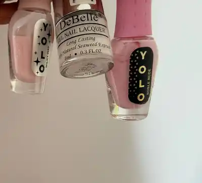 Лаки светлые белые и розовые